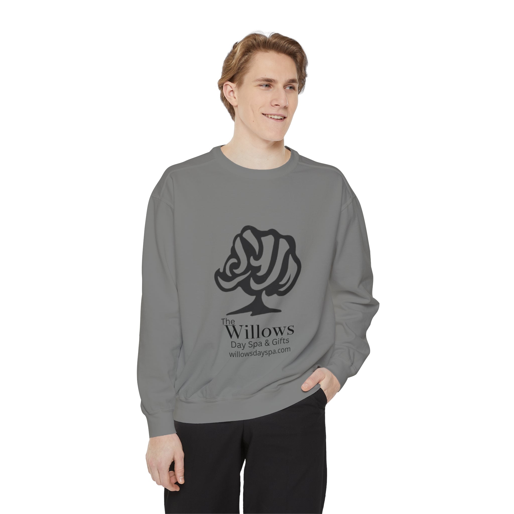Willows comfort colors sweatshirt - black logo