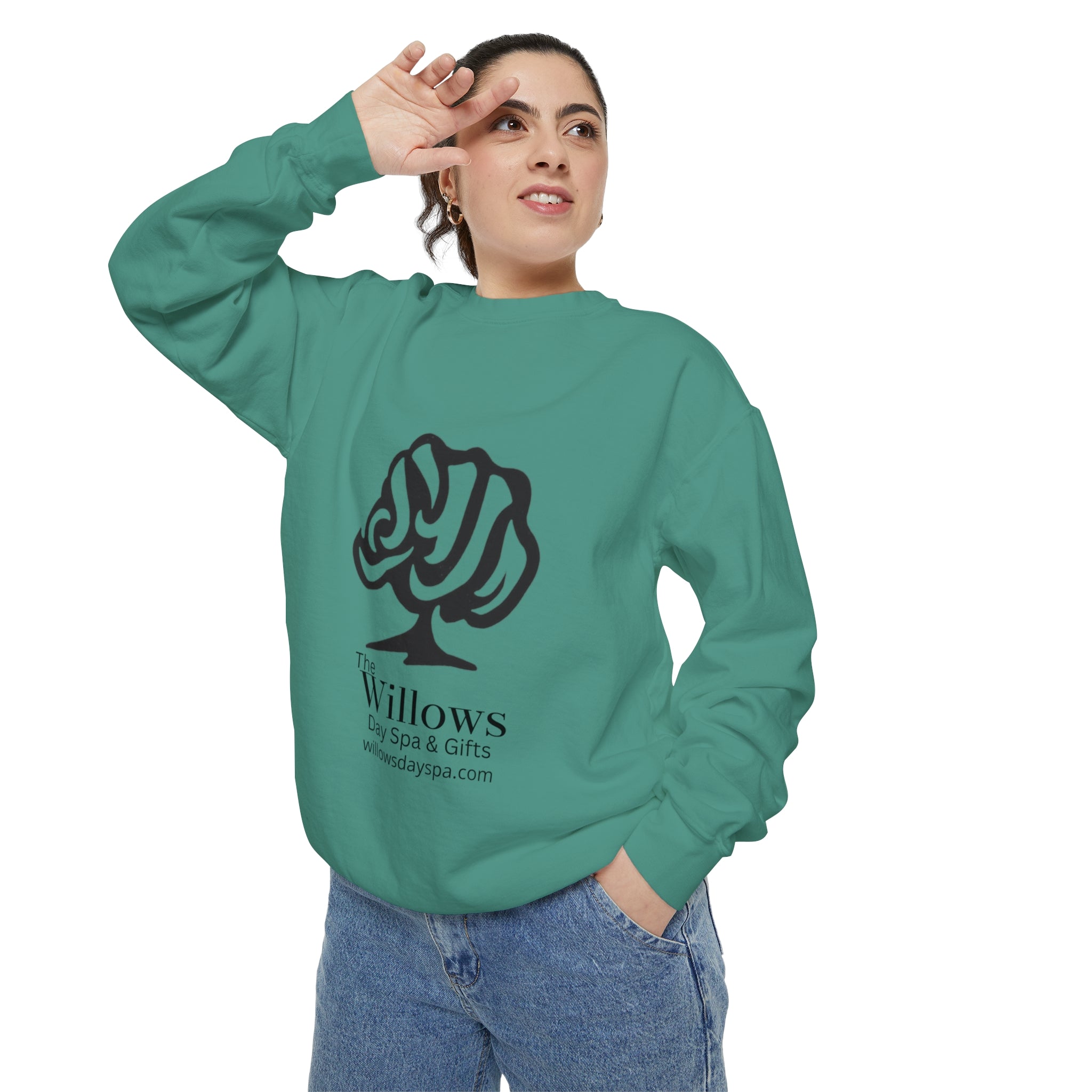 Willows comfort colors sweatshirt - black logo