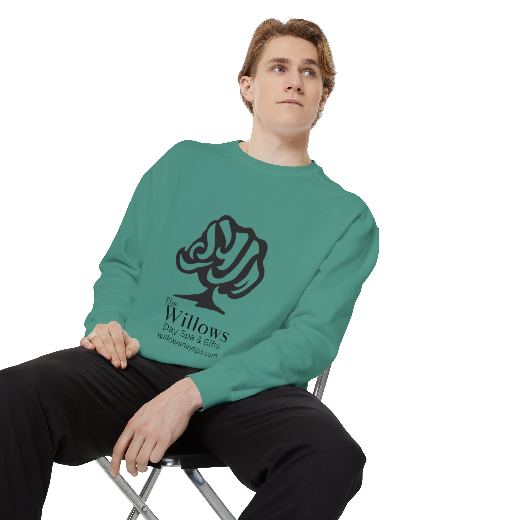Willows comfort colors sweatshirt - black logo