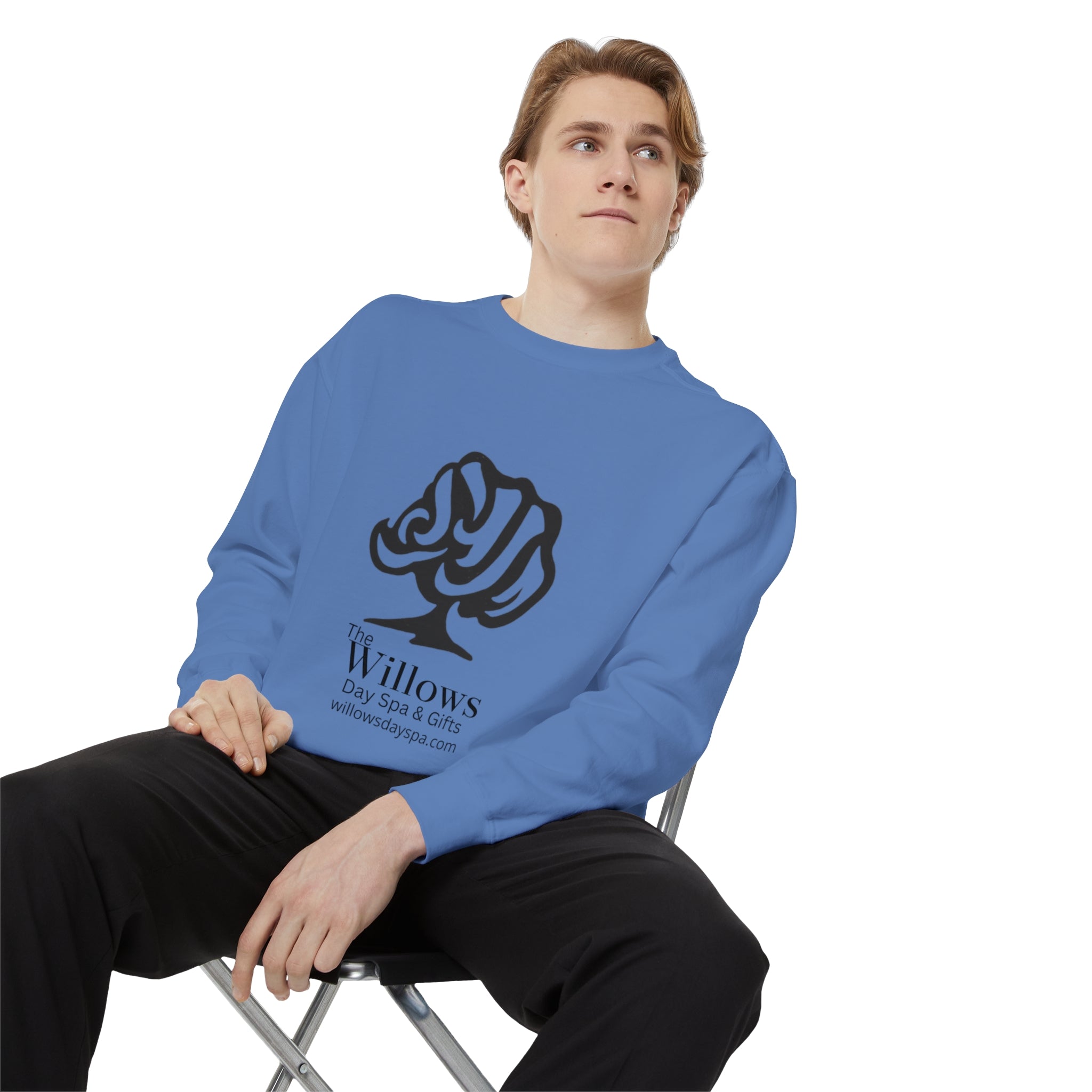 Willows comfort colors sweatshirt - black logo