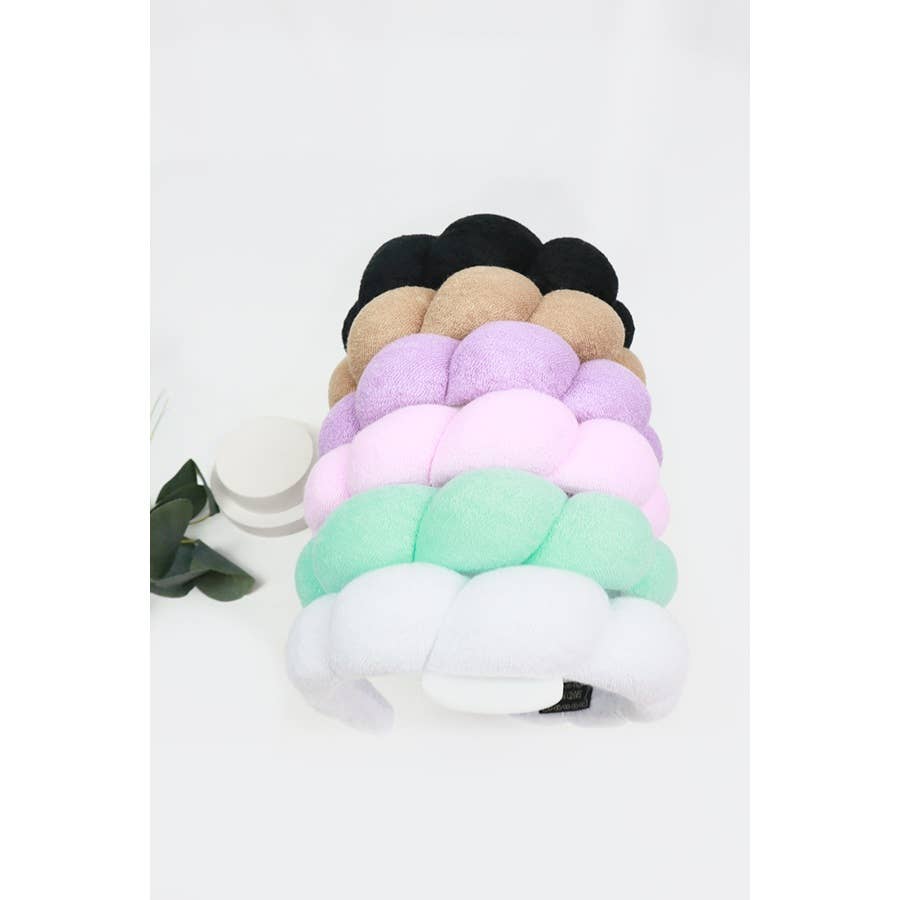Puffed Scallop Spa Headband