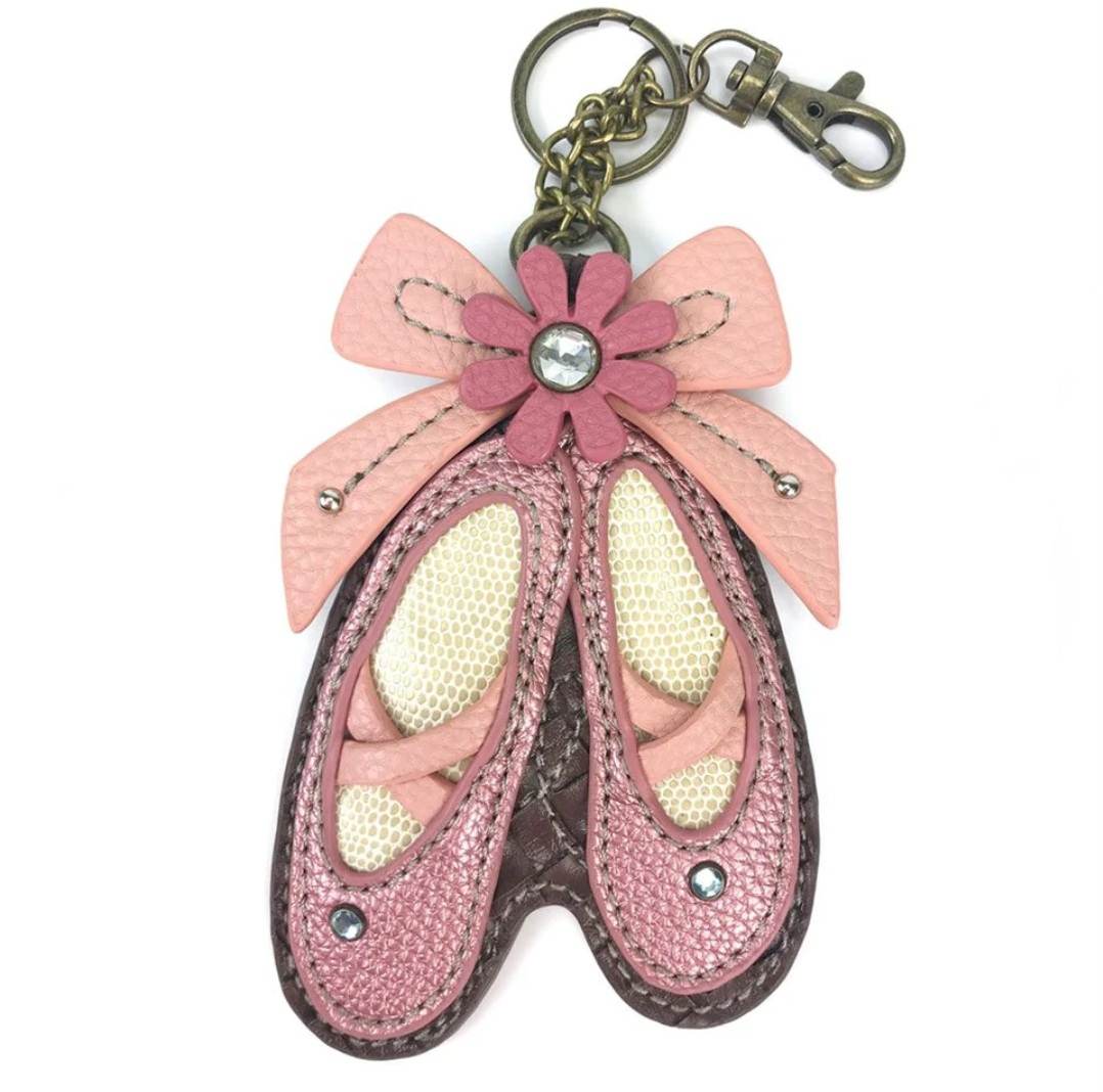 CHALA KEY FOB COIN PURSE KEY RING BALLERINA