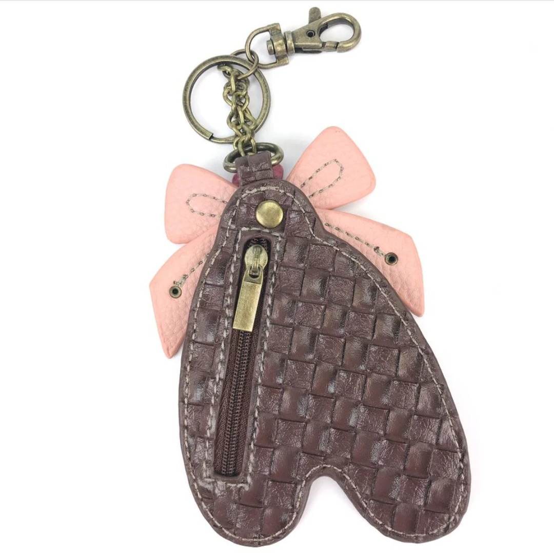 CHALA KEY FOB COIN PURSE KEY RING BALLERINA