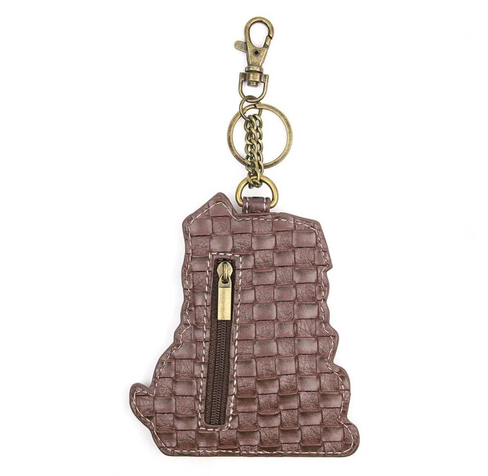 CHALA KEY FOB COIN PURSE KEY RING BULLDOG