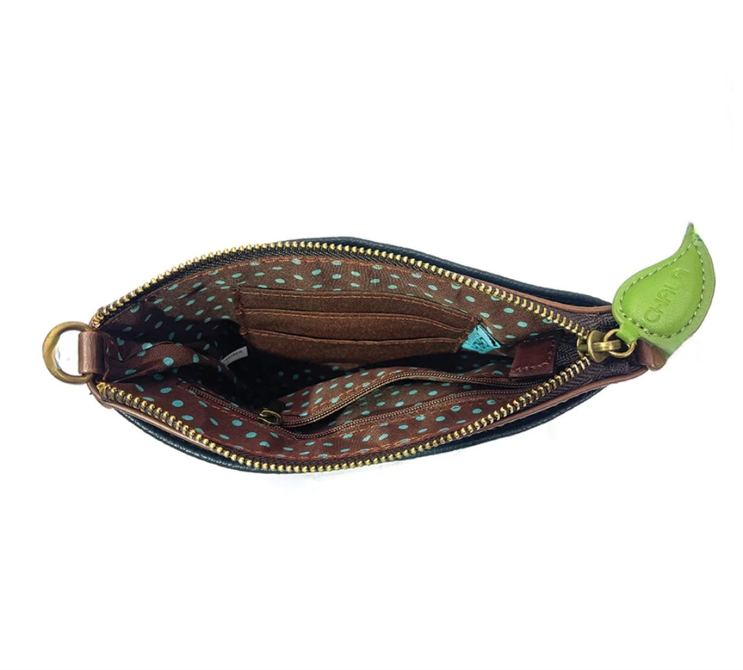 CHALA MINI CROSSBODY WESTIE BURGUNDY STRIPE