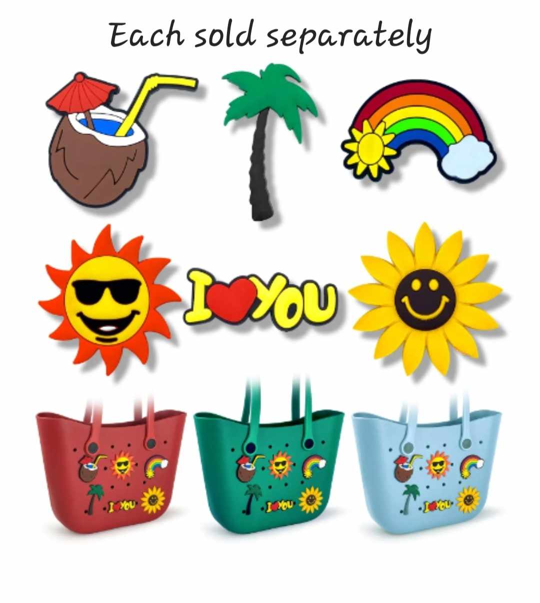 "I Love You" Beach Bag Bits