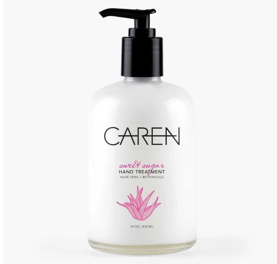 Caren Hand Treatment Glass Pump 14 oz
