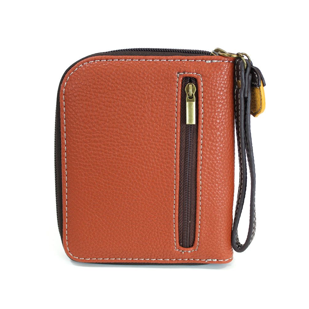 CHALA ZIP AROUND WALLET HEDGEHOG ORANGE