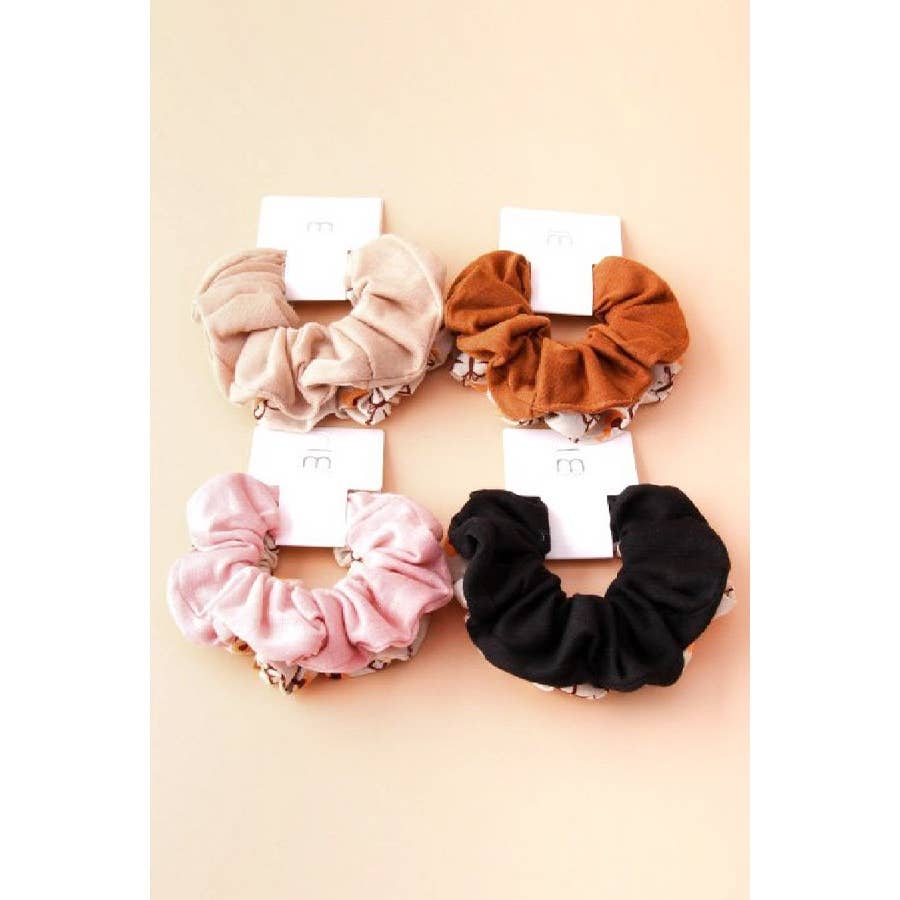 2-Pcs Assorted Scrunchie Set