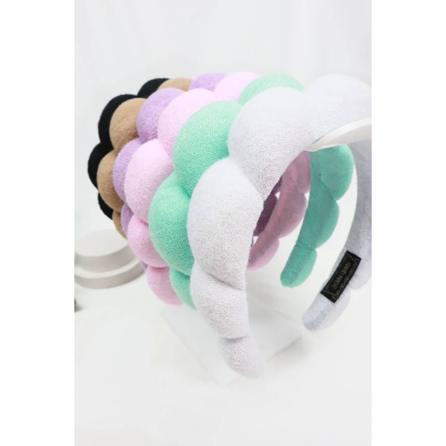 Puffed Scallop Spa Headband