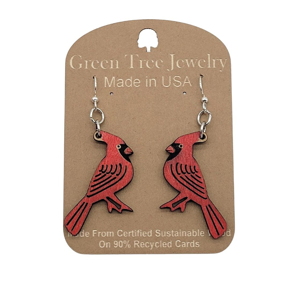 Cardinal Earrings