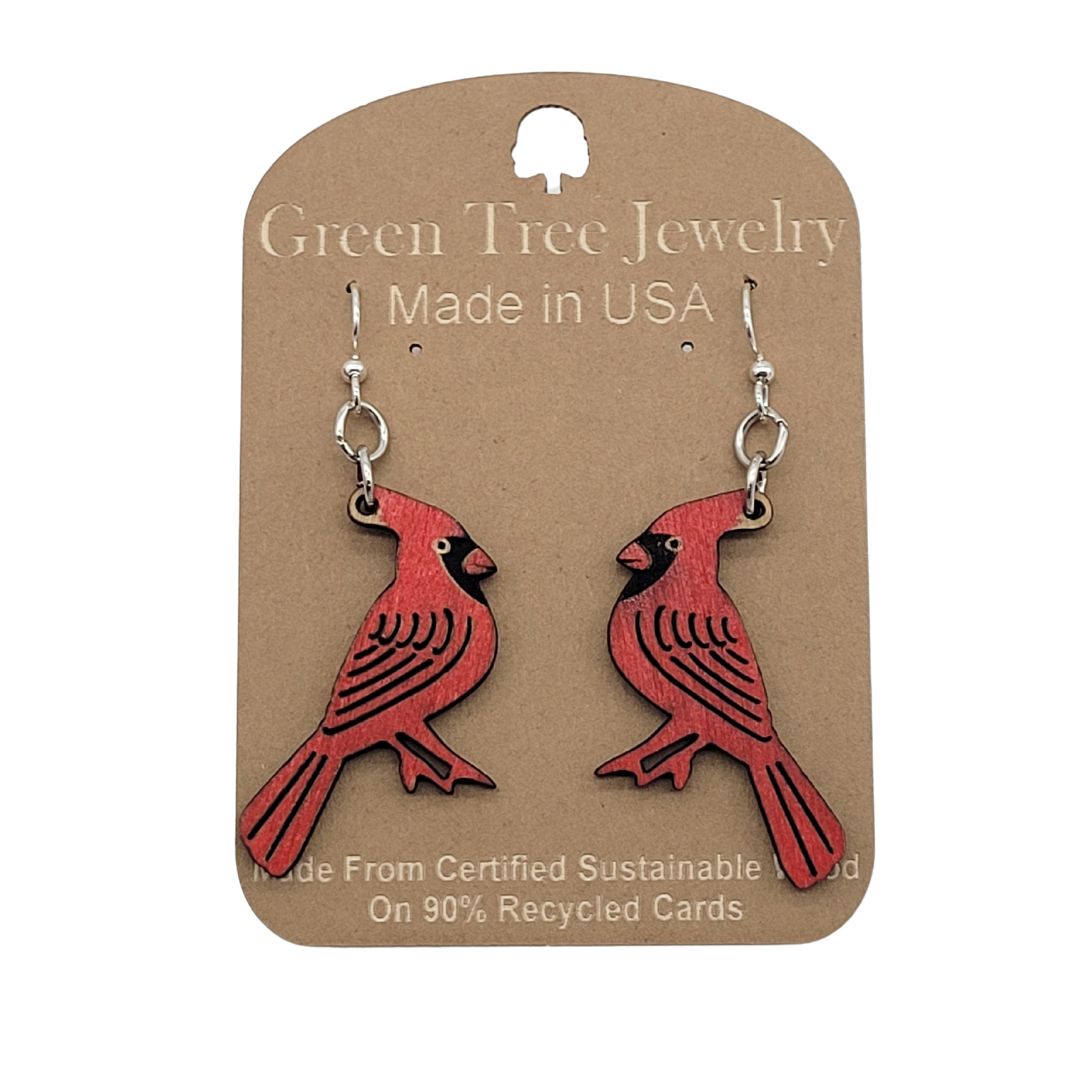 Cardinal Earrings