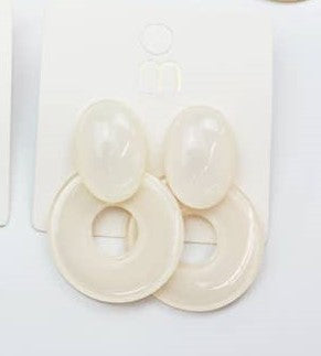 Jelly Oval Ring Earrings