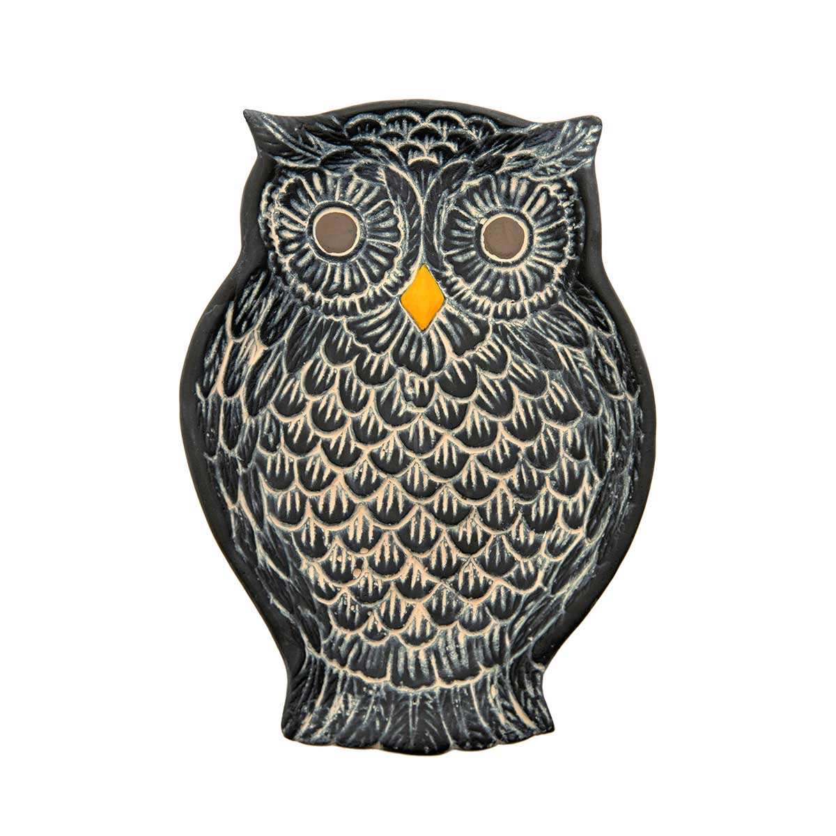 BLACK BARN OWL DISH