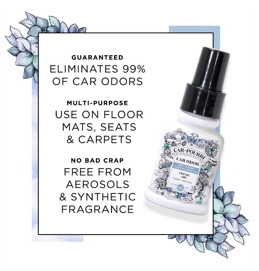 Car-Pourri Car Air + Fabric Odor Eliminator