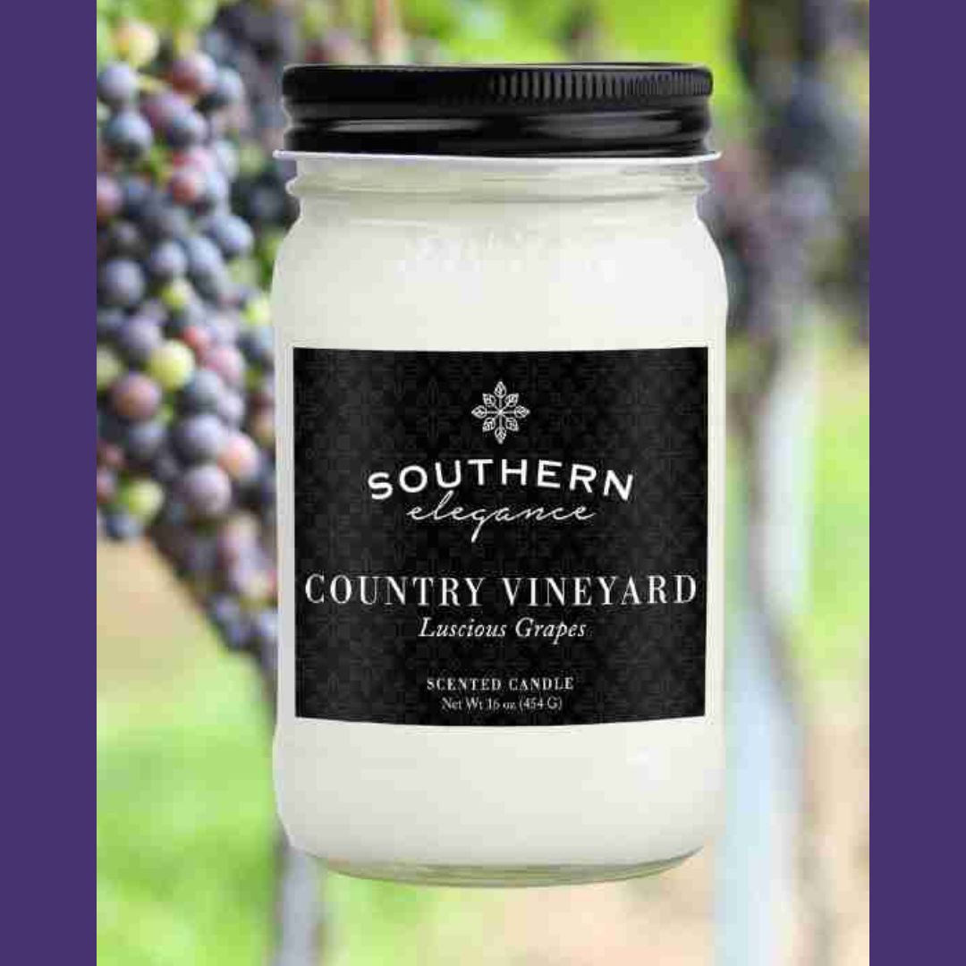 SOUTHERN ELEGANCE 16 OZ MASON JAR CANDLES: Signature scents