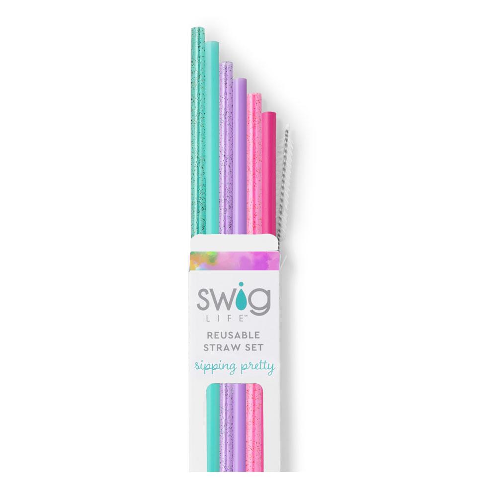 SWIG REUSABLE STRAW SET 7PC