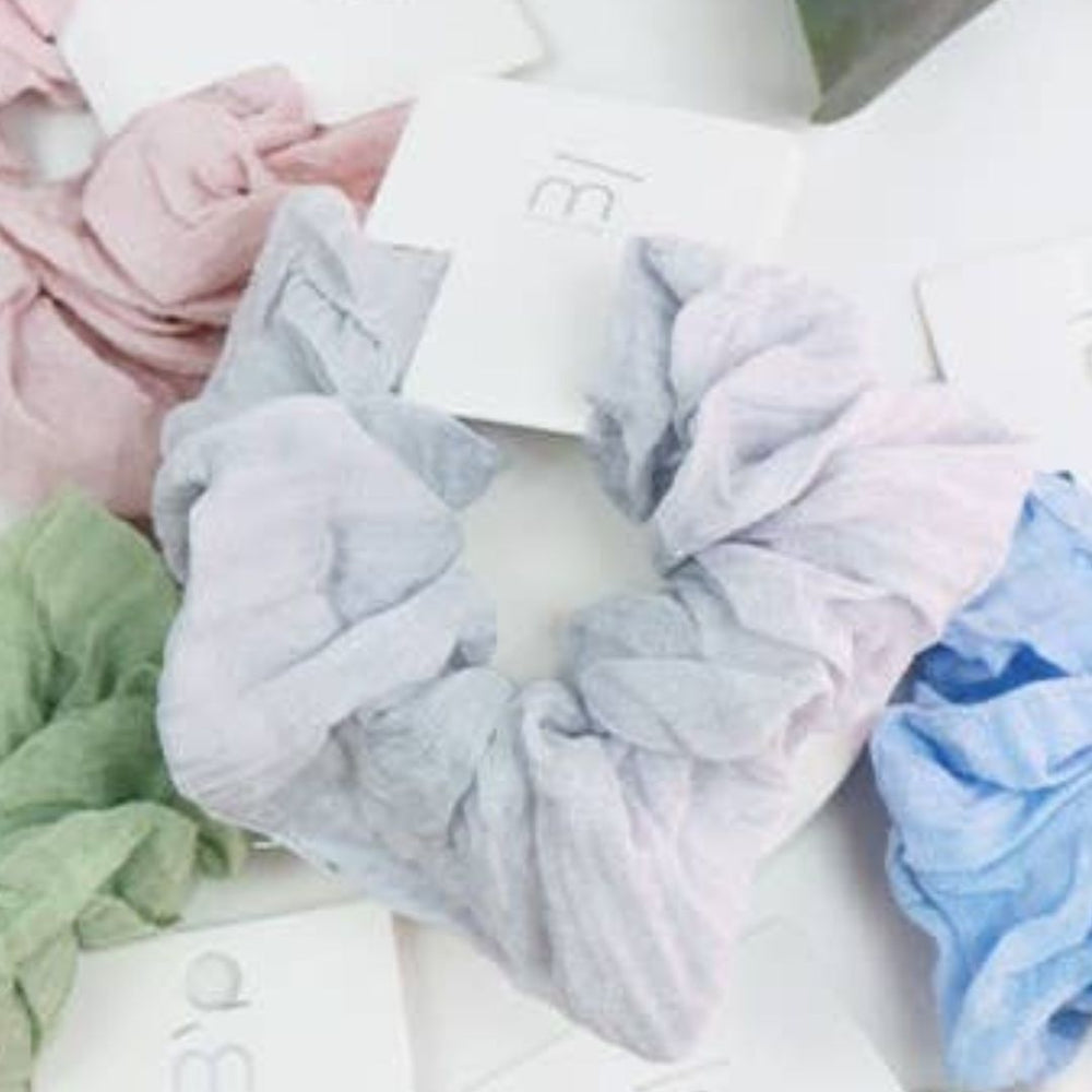 Wrinkled Cotton Scrunchie