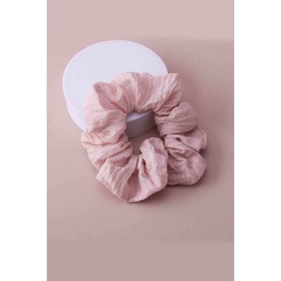 Wrinkled Cotton Scrunchie