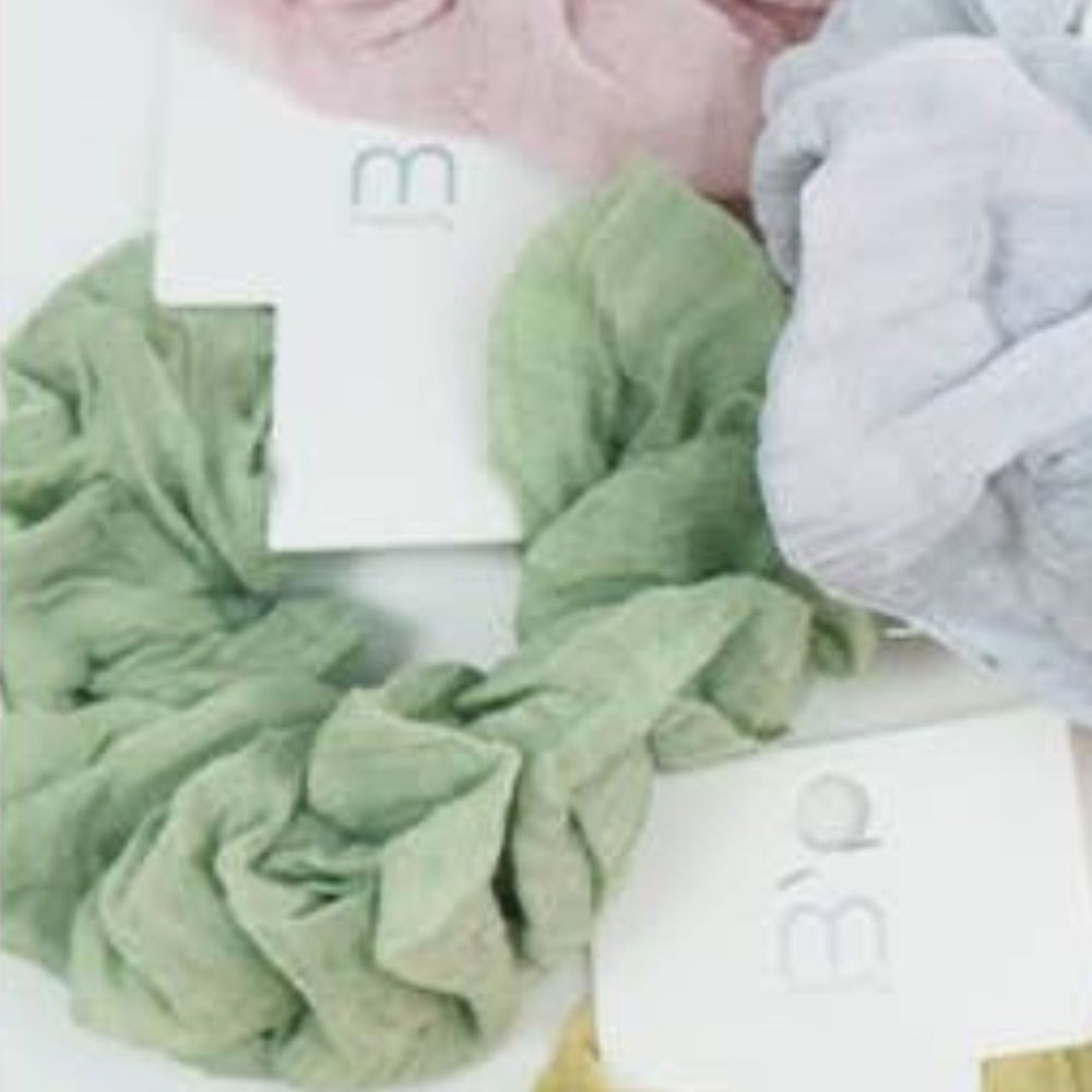 Wrinkled Cotton Scrunchie