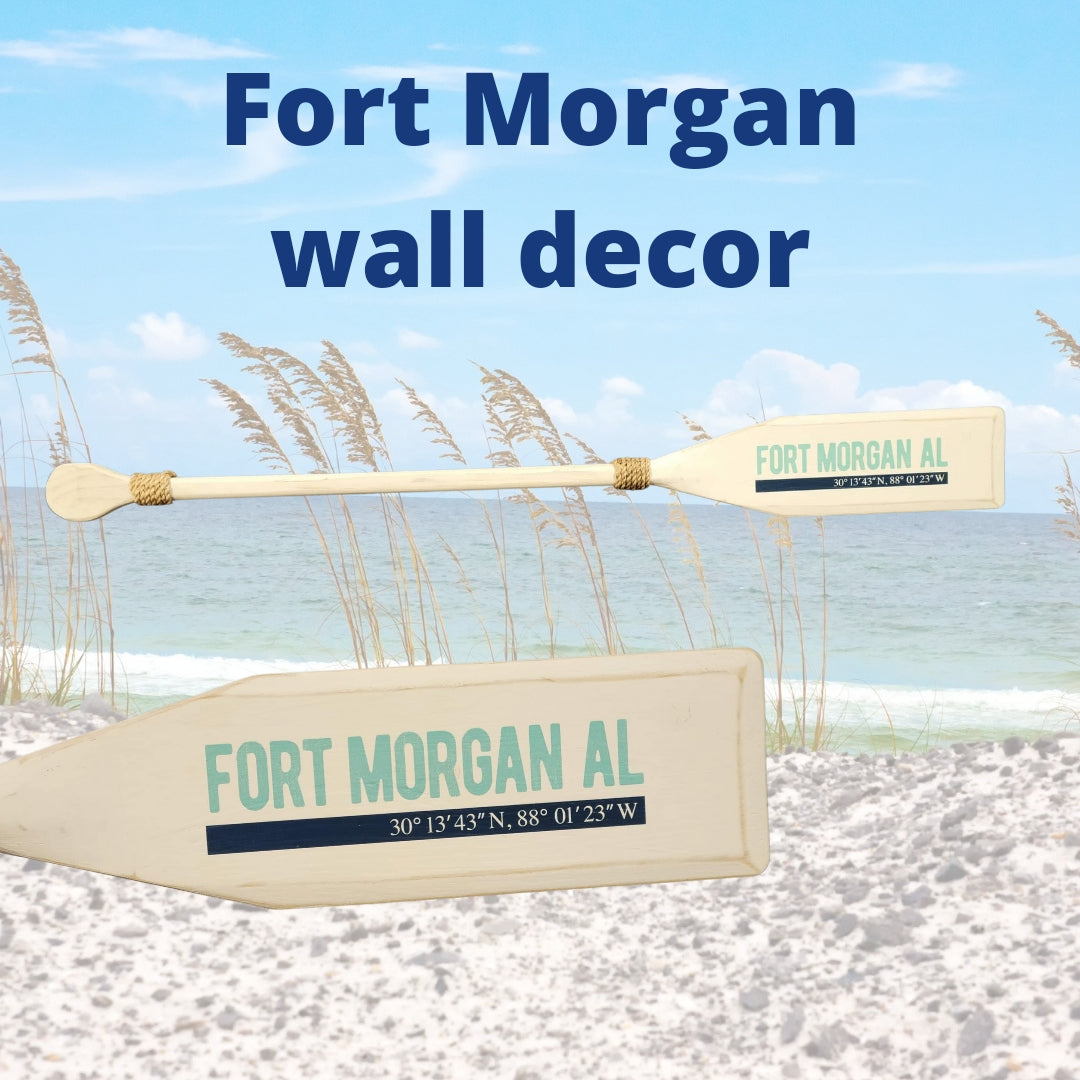 Fort Morgan, AL decorative oar paddle