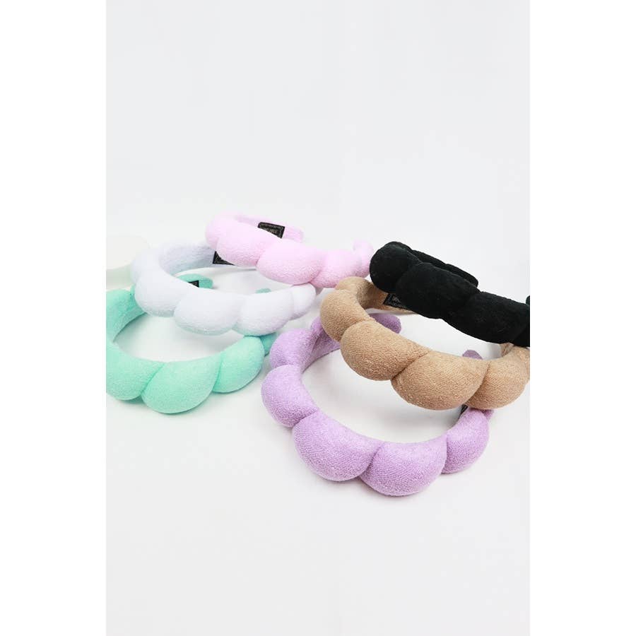 Puffed Scallop Spa Headband