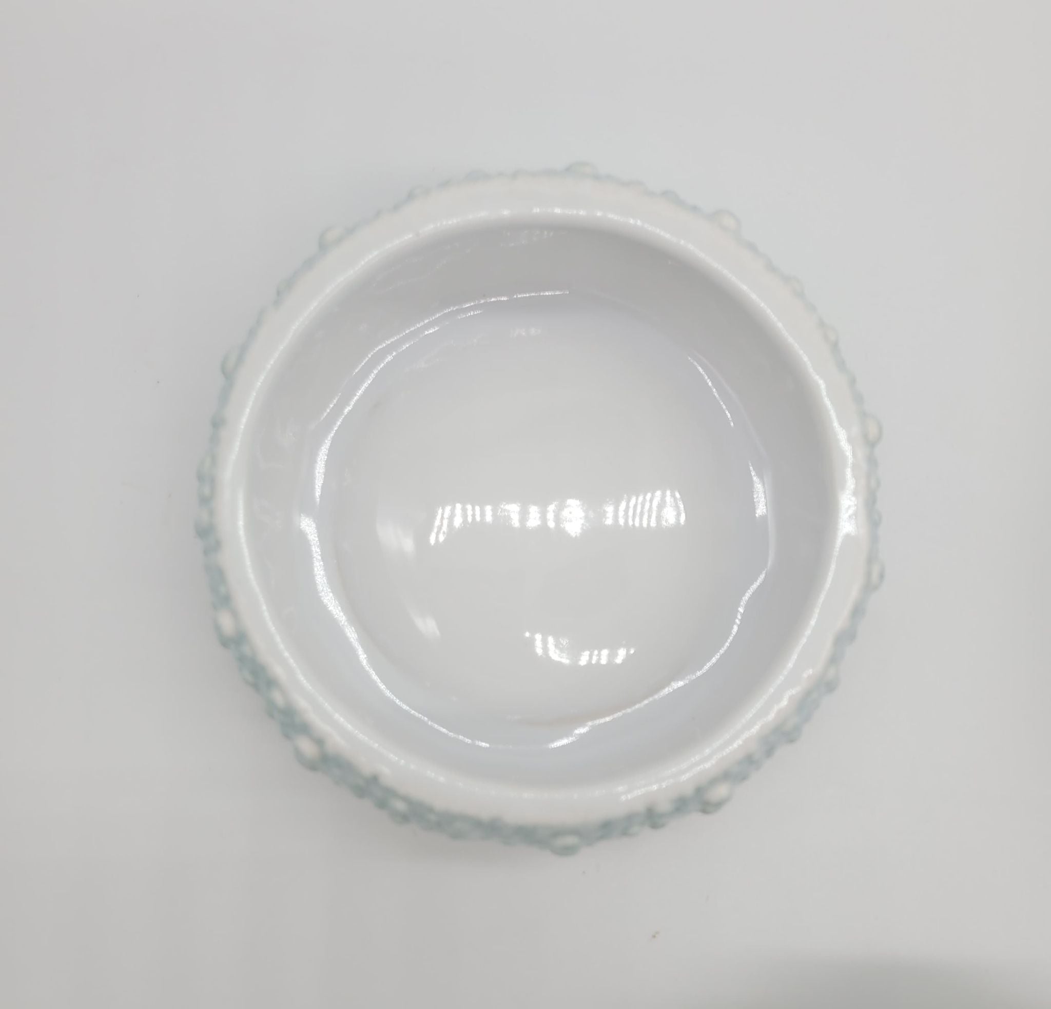 CERAMIC BLUE SEA URCHIN BOWLS