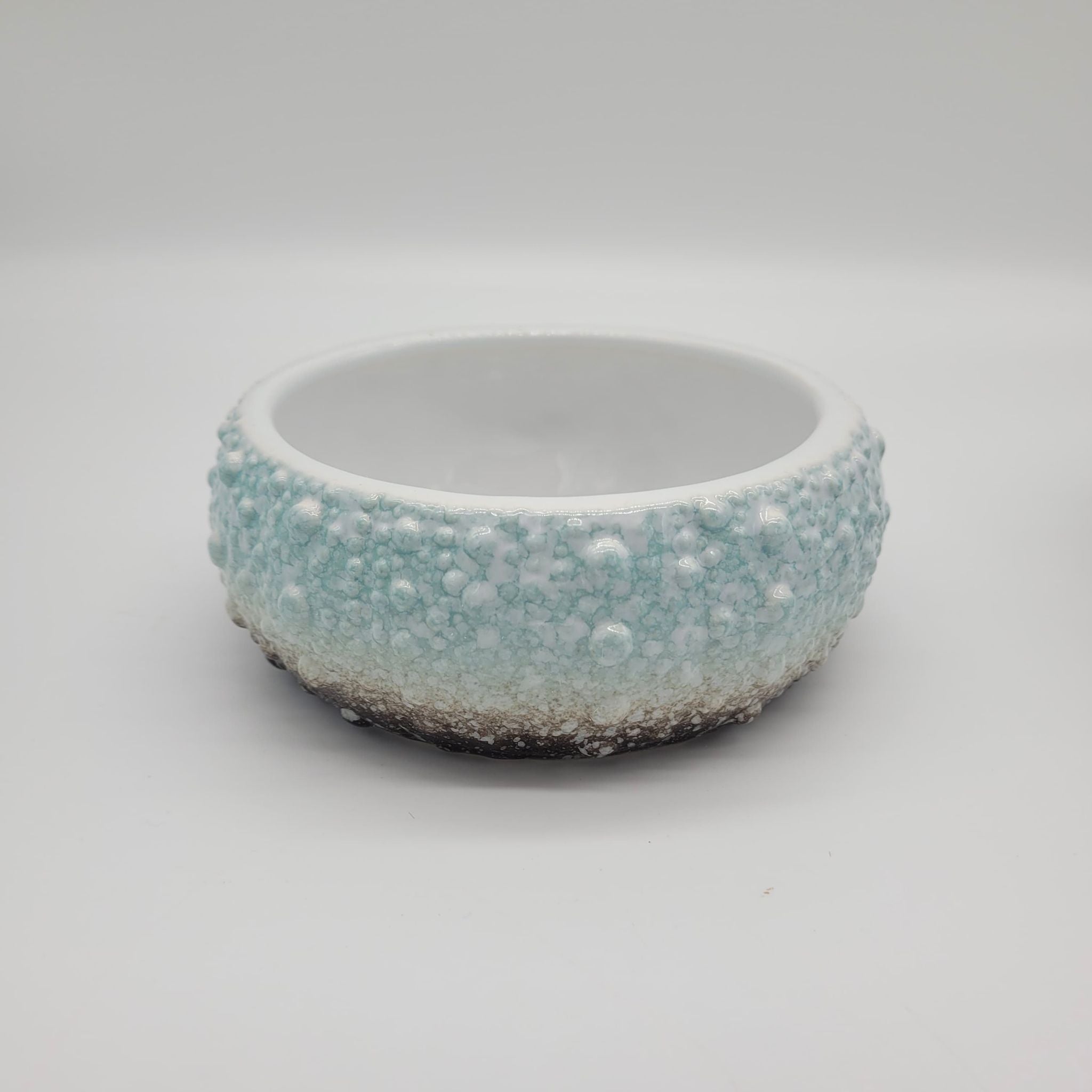 CERAMIC BLUE SEA URCHIN BOWLS