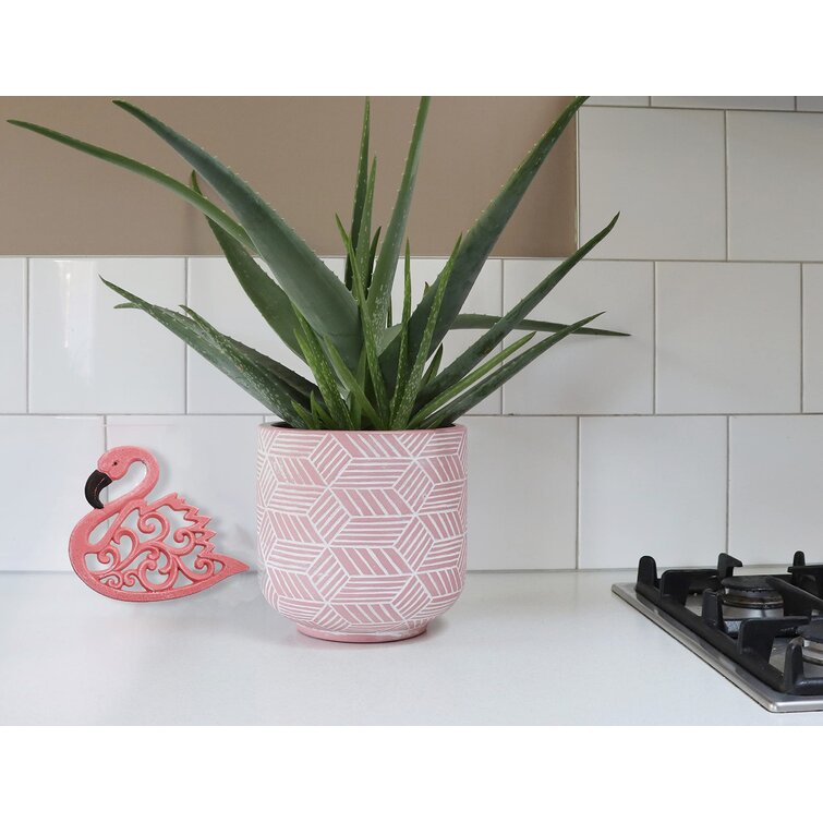 CAST IRON PINK FLAMINGO TRIVET