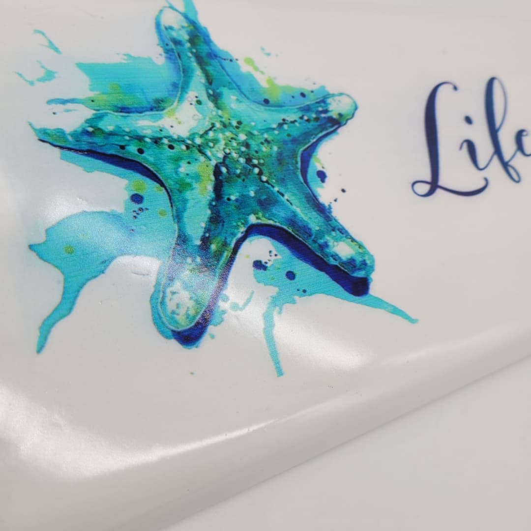 LIFE IS A BEACH METAL SIGN