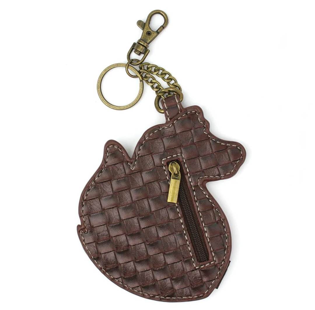 CHALA KEY FOB COIN PURSE KEY RING FOX A
