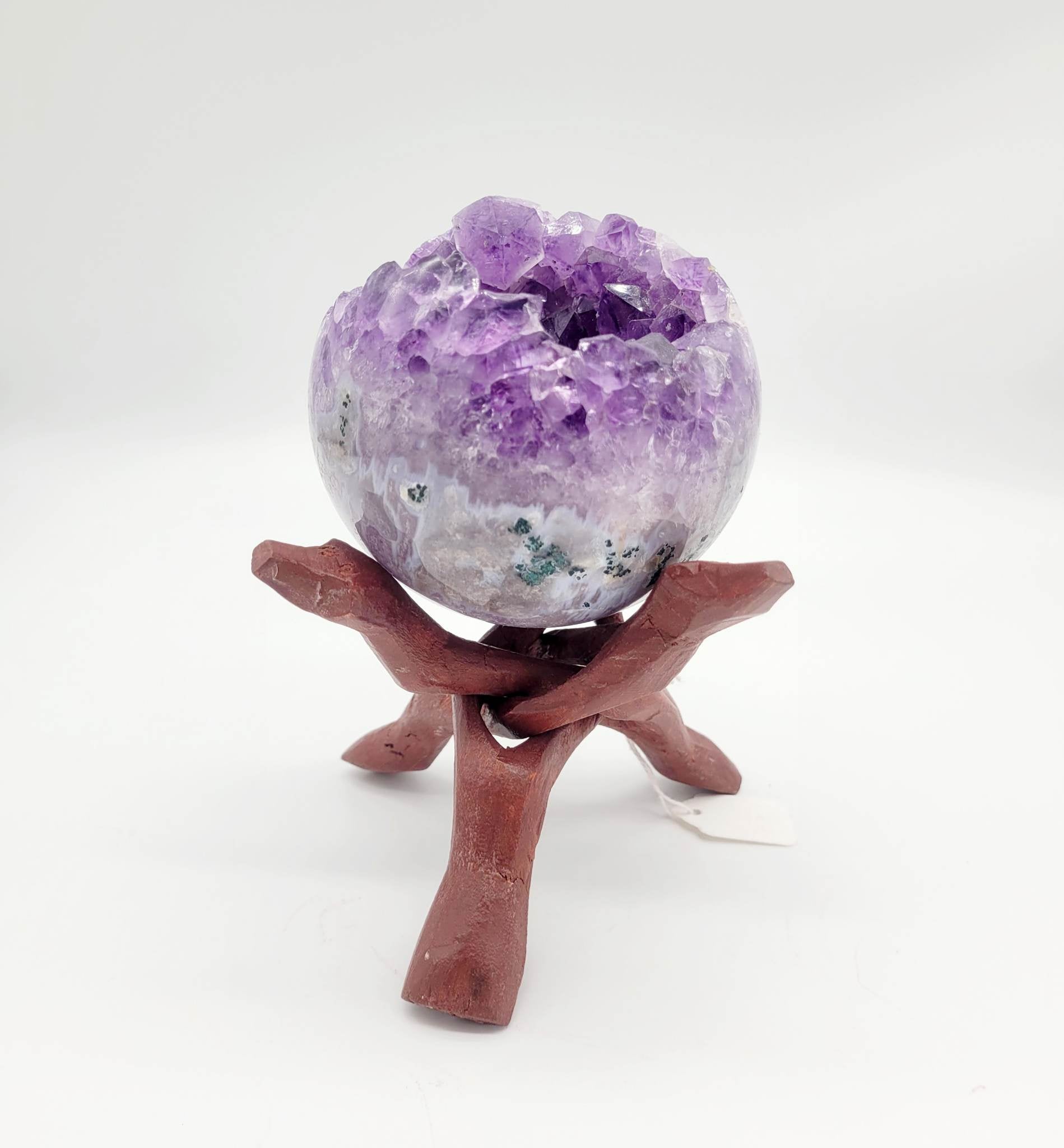 WOOD TRI-POD SPHERE STAND