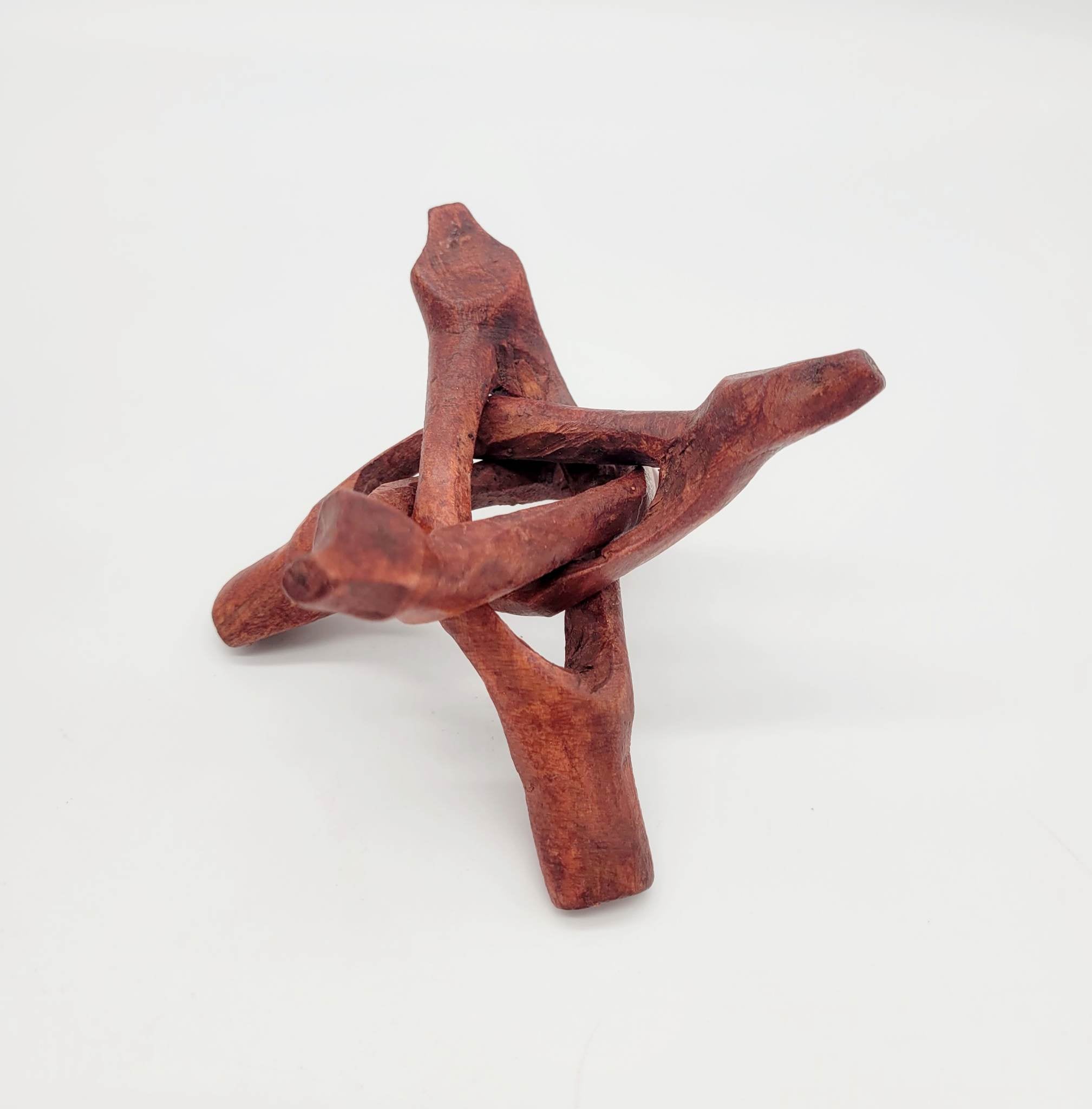 WOOD TRI-POD SPHERE STAND