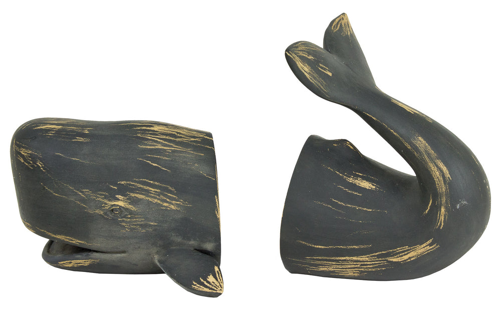 WHALE BOOKENDS