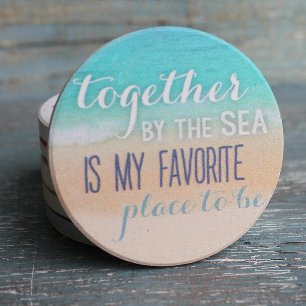 Coastal Car Coasters - Set of 2