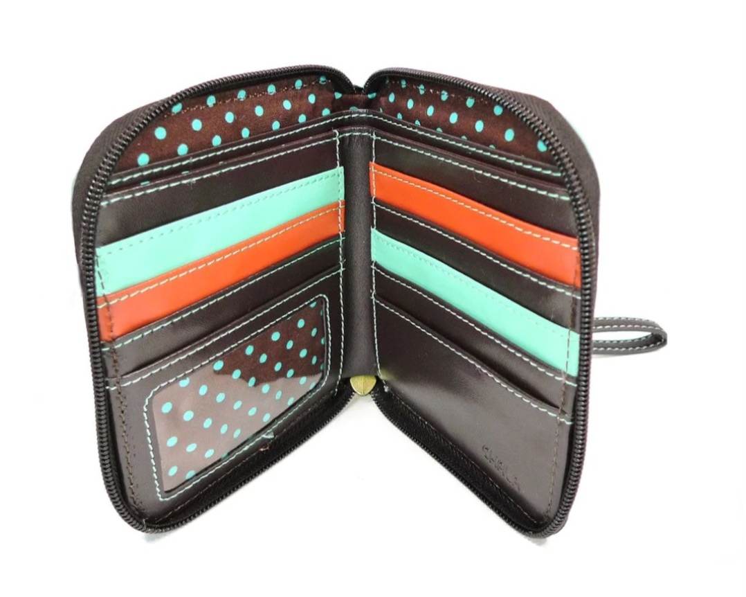 CHALA ZIP AROUND WALLET GOLDEN RETRIEVER DOG