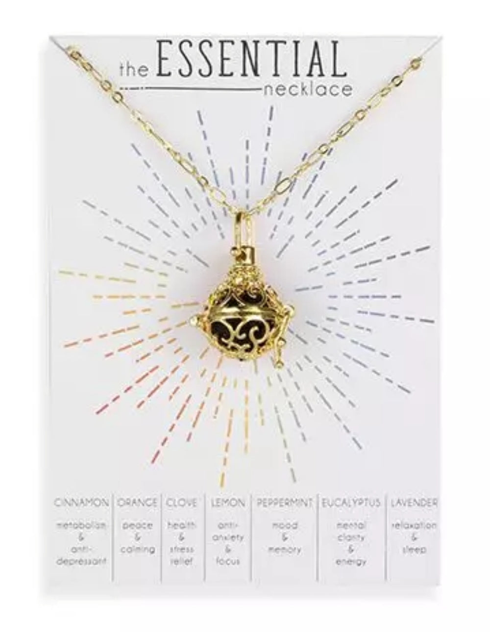 ESSENTIAL OIL ORB NECKLACE