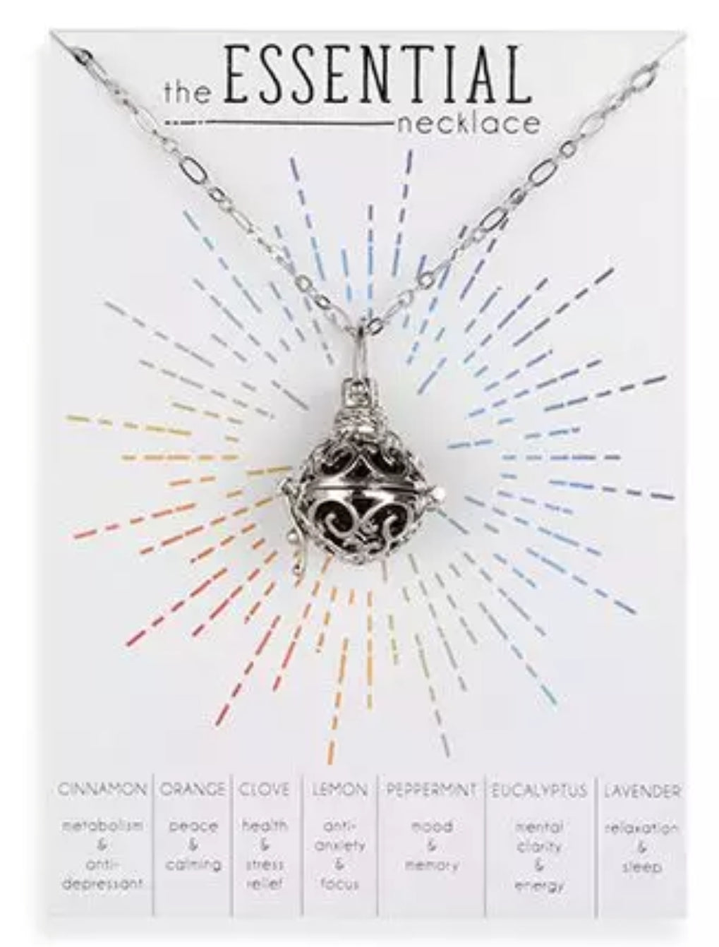 ESSENTIAL OIL ORB NECKLACE