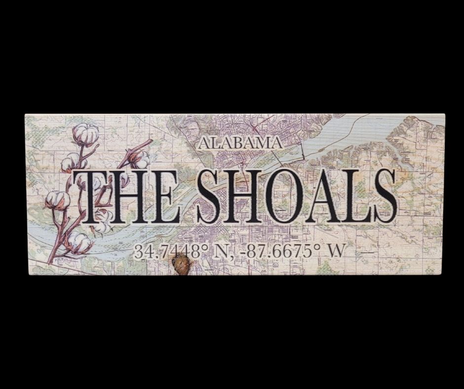 THE SHOALS MINI COORDINATE SIGN