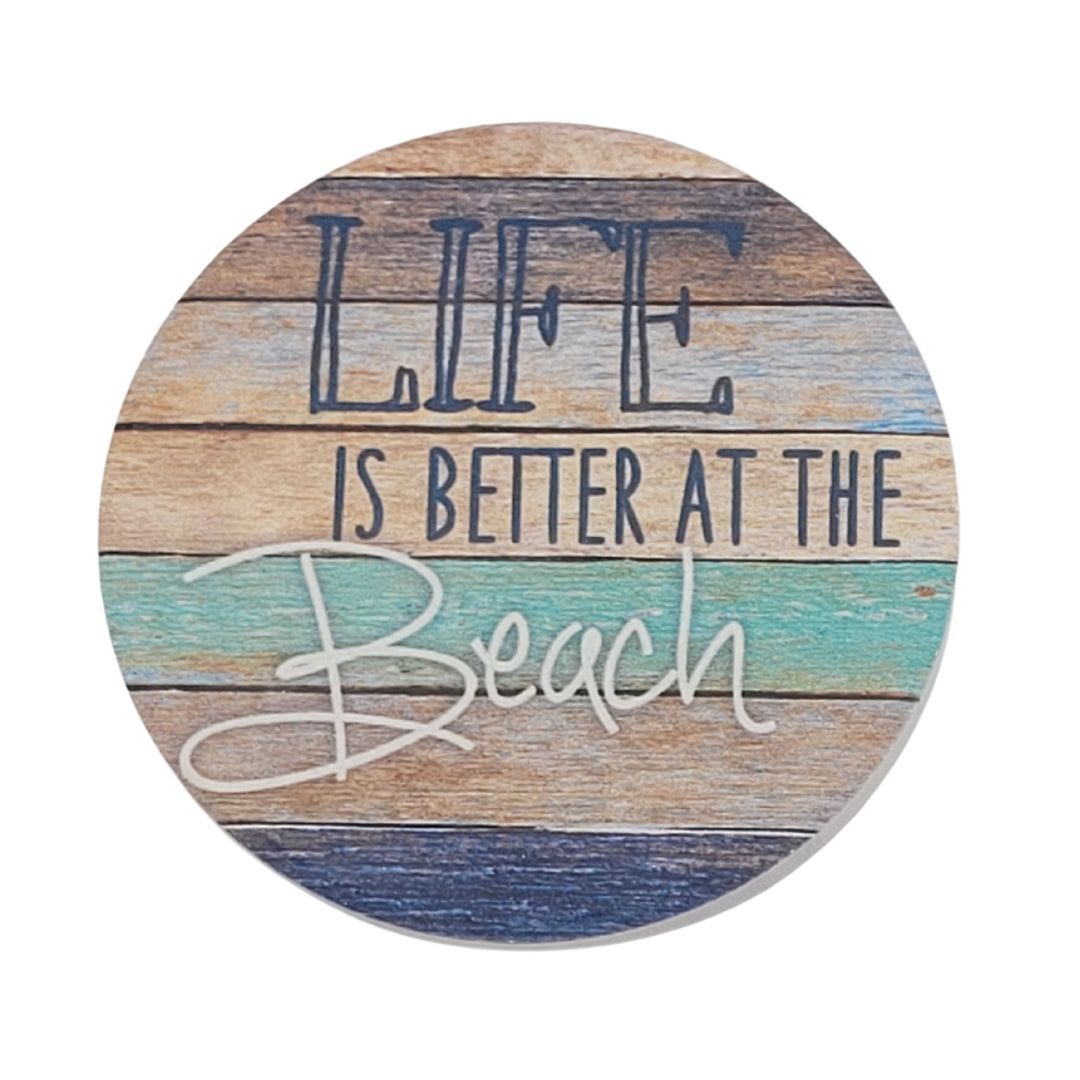 Coastal Car Coasters - Set of 2