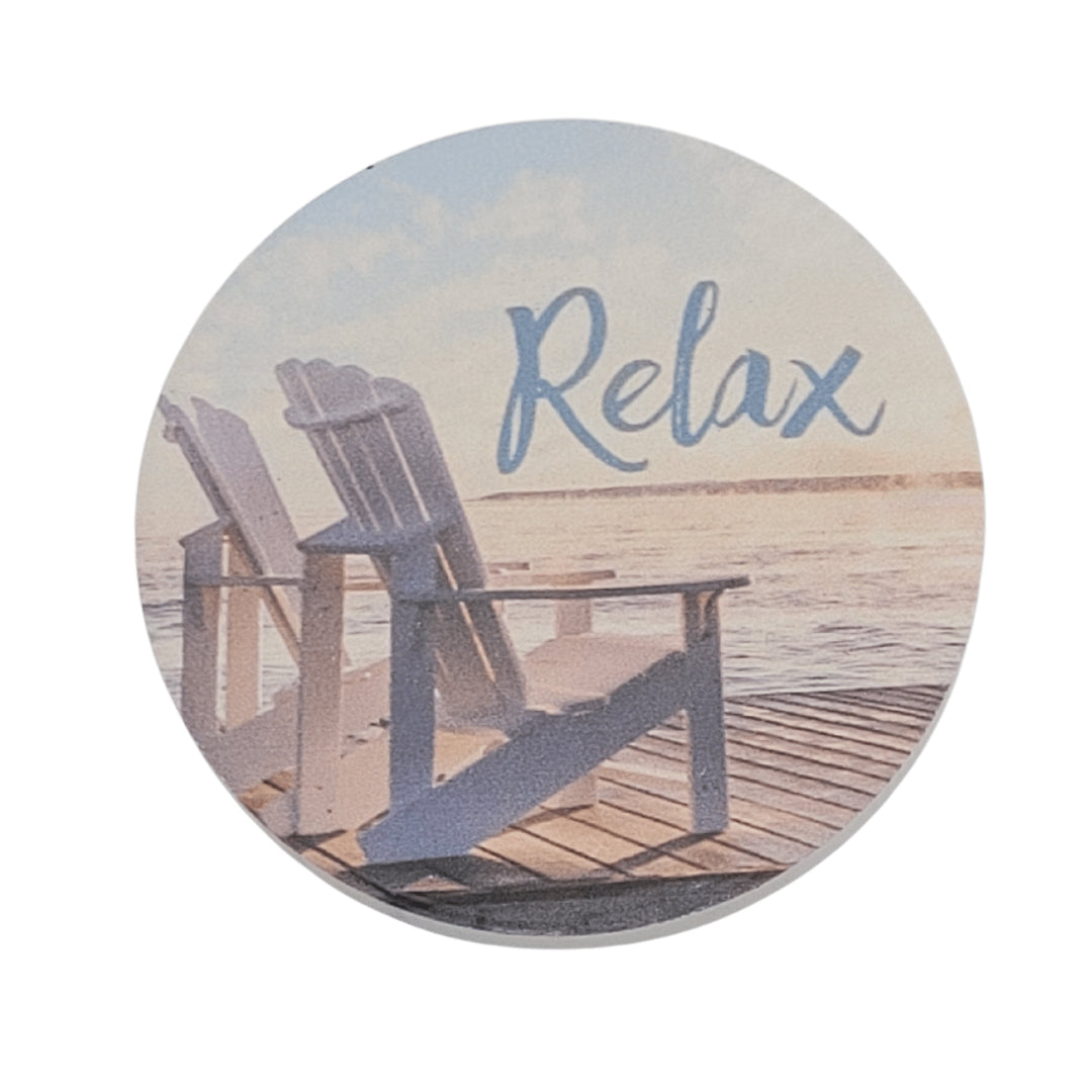 Coastal Car Coasters - Set of 2