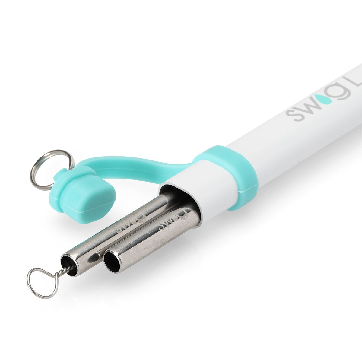 SWIG Double Stainless Steel Straw Set